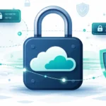 Does 1Password store passwords in the cloud - encrypted cloud storage with padlock and shield