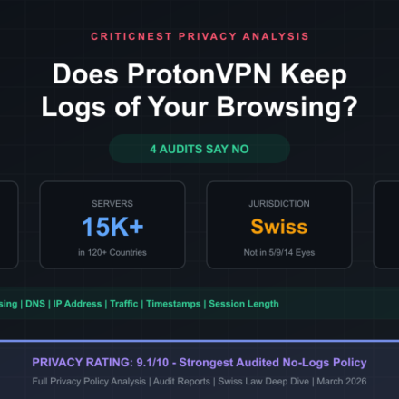 Does ProtonVPN keep logs of your browsing - privacy analysis with audit results