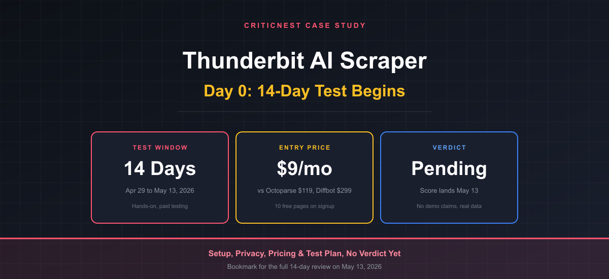 Thunderbit AI Web Scraper Review 2026: Safe & Worth $9?