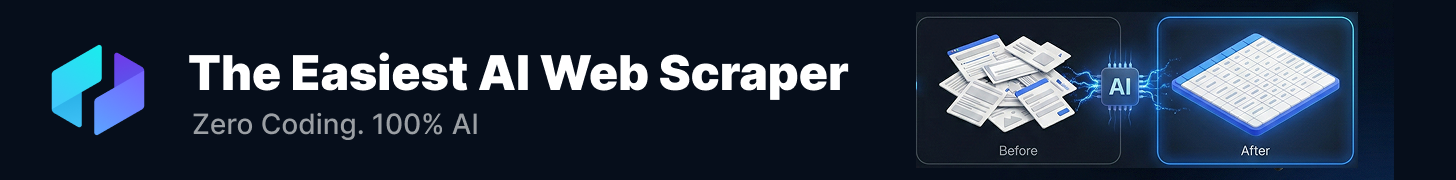 Thunderbit AI Web Scraper, the easiest AI web scraper, zero coding 100% AI