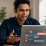 Is hide.me VPN Safe in 2026? An Audited No-Logs Review Troop Messenger 2026 review featured image showing a focused product manager evaluating the Slack alternative team messenger on a laptop in a bright collaborative workspace