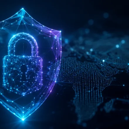 Abstract digital privacy shield over a world map representing the best VPNs of 2026