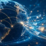 Best Way to Send Money Internationally in 2026 Glowing globe with golden connection arcs representing the best ways to send money internationally in 2026